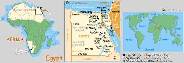 Map of Egypt