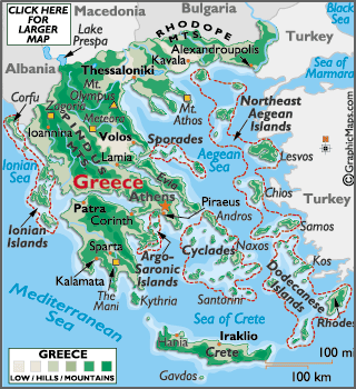 Map of Greece