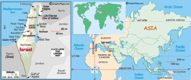 Map of Israel