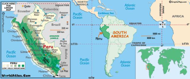 map of Peru